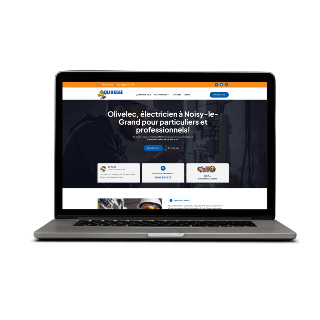 Découvrez notre nouveau site internet Olivelec !